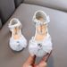 New Pearl Bow Girl Princess Girl Baby Princess Single Shoe Shoes Dance Show_vogvips.com