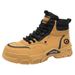 High-Top Martin Boots For Men, Autumn Work Shoes, Trendy Versatile Men's British-Style Thick-Soled Short Boots_vogvips.com