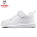 Bobdog Kids Spring And Autumn Students White Shoes_vogvips.com