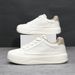 Men's Trendy Casual Breathable White Sneakers Versatile Thick Soled Shoes for Summer 2025 Autumn Style_vogvips.com