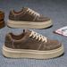Men's Shoes Breathable Board Shoes Men's Platform Sports Shoes Casual Low-top Board Shoes_vogvips.com