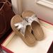 Internet Celebrity Platform Thick Sole Slippers 2025 Summer New Korean Fashion Outdoor Comfortable Cross Sandals For_vogvips.com