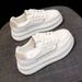 Women's White Sneakers Spring Thick-Soled Korean Version Ins Trendy Height-Increasing Casual Sports Versatile Sneakers T_vogvips.com