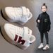 Girls' White Sneakers 2026 Spring Autumn New Fleece-Lined Sports For Older Children And Students Casual Single Shoes_vogvips.com