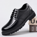 Men's Genuine Leather Breathable Perforated Dress Loafers Comfortable Low-heel Shoes_vogvips.com