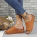 Wearing Women's Shoes With Sloping Heels External Wear, Minimalist Large Size, 2025 New Style Sandals For Women_vogvips.com