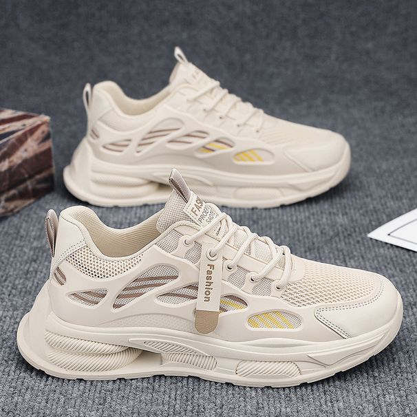 Semir Men's Summer 2025 New Mesh Lightweight Soft Sole Running Sports Shoes Youth Height Increasing_vogvips.com