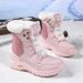 Fleece-Lined Snow Boots Waterproof Thickened Ski Winter Warm Cross-Border Hot-Selling Women's Fashion Versatile New_vogvips.com