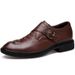 Crocodile Pattern Casual Men's Leather Shoes Platform Shoes Large Size Shoes_vogvips.com