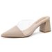 Drop-shipping Elegant Chunky High-heeled Shoes For Women, New Summer Style Transparent Outdoor Sandals, Fashionable And_vogvips.com