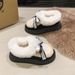 SHLIANG Winter New Fashionable Bow Warm Home Boots For Women's Indoor Soft Bottom Slippers Comfortable Boots X0060_vogvips.com