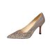 Plus-size, Wide-fit Red-soled High-heeled Shoes 2025, Crystal Sequin Elegant Tulle Wedding Bridal Shoes, Stiletto_vogvips.com