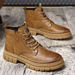 European Warm Series Autumn Winter Fleece-Lined Martin Mid-Cut 2025 New Boots Men's Fashion Shoes_vogvips.com