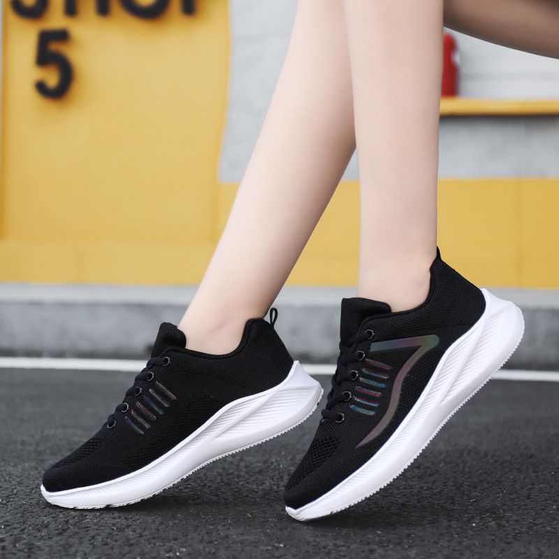 New Mesh Woven Korean Version Versatile And Comfortable Casual Women's Plus Size Sports Shoes 883_vogvips.com