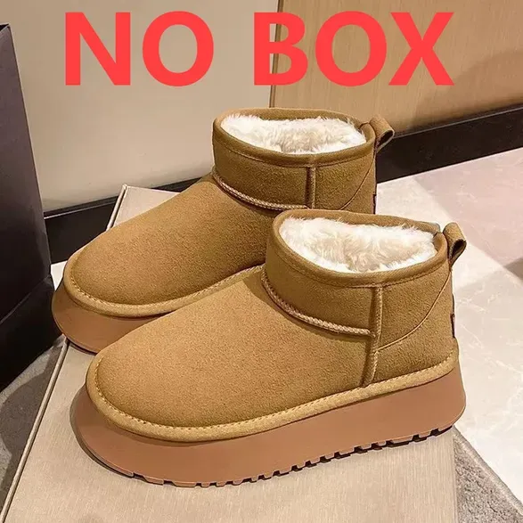 Thick Bottom Outer Wear Short Tube Foreign Trade Snow Boots Women's 2024 Winter New All-match Plus Velvet Padded Non-slip Warm Cotton Shoes_vogvips.com
