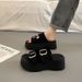 2026 Summer Thick-Soled Women's, Height-Increasing Denim, Popular Cross-Border Casual Round-Toe Back-Strap Beach_vogvips.com
