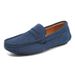 Men's Loafer Shoes Slip-On Casual Leather Shoes Soft Sole Suede Lightweight Driving Shoes, Large Size 48_vogvips.com