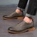 Euro Step Men's Casual Leather 2025 Summer British Work Sneakers Korean Trend Breathable Versatile Business Shoes_vogvips.com