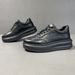Autumn Genuine Leather White Trend Versatile Thick Soled Sports Board Men's Casual Trendy Shoes_vogvips.com