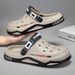 EVA Sandals For Men Summer Breathable New Lightweight Soft Sole Closed-Toe Clogs Men's Slippers Dual-Use Beach Shoes_vogvips.com