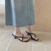 2025 Summer New Style Elegant Square-Toe Metal Buckle Toe-Loop Versatile Slim-Heel Simple Mature High-Heel Sandals_vogvips.com