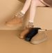 Suede leather thick soled snow boots for women plus large cotton shoes for women small size casual snow cotton_vogvips.com