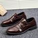 Men’s Shoes Men's Leather Shoes Casual Business Formal Leather Shoes Breathable Youth Black Men's Leather Shoes British Korean Style Wedding_vogvips.com