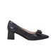 Chunky heel shoes New comfortable pointy bow plus size women's high heels_vogvips.com