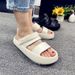 Thick-soled Couple's Sandals Heel Strap, Dual-use For Home Outdoor Wear, Popular Soft-soled Slip-on With A Comfortable_vogvips.com