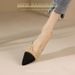 First-Layer Cowhide Summer New Style New-Inspired Color-Block Pointed-Toe Flat Shoes For Women, Korean Version,_vogvips.com