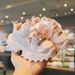 Girls' With Breathable Mesh For Spring And Autumn, Boys' Fashionable Children's Sneakers, Girls' Thick-Soled Dad Shoes,_vogvips.com
