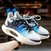 Gradient Starry Sky For Men Spring Summer Breathable Thick-Soled Dad Shoes Trendy Fashion Casual Sneakers_vogvips.com