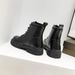 Martin Children's Winter New Versatile Slimming Leather Surface Waterproof Thick Sole With Plush Warm Cotton Boots_vogvips.com