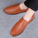 Doudou Shoes Men's Soft-soled Leather Shoes Men's Shoes Lazy Shoes_vogvips.com