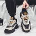 Euro Step Summer Breathable Mesh Versatile Sports Casual Running Thick Sole Tire Dad Style Men's Trendy Shoes_vogvips.com