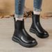 Winter Fleece-Lined 2025 New Martin For Women Sole Soft Leather Fashionable Women's Short Versatile Korean Style_vogvips.com