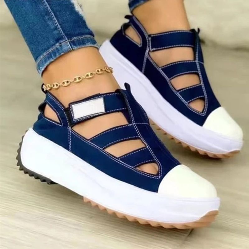 SH Summer New Breathable Mesh Wedge Canvas Casual Sport Non Slip Woman Vulcanize Shoes Platform Women Sneakers S0131_vogvips.com