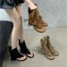 First Encounter The Ji-Meilaad Style: Chunky Heel Tassel Toe-Clamp Sandals For Women, 2026 Summer New Vacation Style_vogvips.com