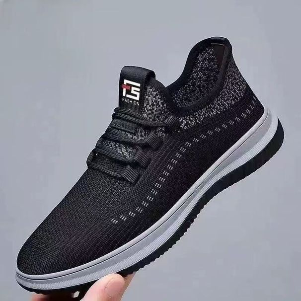 Men's Casual Knit Shoes Spring Summer Breathable Sports Versatile Trendy Walking Elderly_vogvips.com
