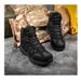 Outdoor High-top Boots Men Thick-soled Anti-slip Combat Boots Men Soft Durable Casual Lace-up Comfortable Hiking Shoes Men_vogvips.com