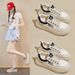 Mesh White Shoes Female Students Breathable Heightening Shoes Board Shoes Casual Shoes_vogvips.com