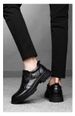 Casual Leather Shoes Men's Low-top Shoes Retro Locomotive Shoes Platform Leather Round Head Shoes_vogvips.com