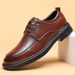 2025 New Leather For Summer Breathable Business Dress British Style Casual Soft Bottom Black Men's Shoes_vogvips.com