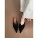 French-style Elegant Closed-toe Mules For Women, 2025 New Summer Model, With Thin Heels That Don't Tire The Feet, Suede_vogvips.com