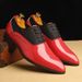 Big size new English gentleman groom Derby wedding shoes Business formal pointed leather shoes casual shoes men's shoes_vogvips.com