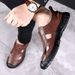 Men's Sandals 2025 Summer New Hollow Breathable Hole Men's Leather Anti Slip Casual Versatile Dad Shoes_vogvips.com