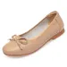 AIYUQI Summer Spring New Genuine Leather Flat Casual Round Toe Large Size Cutout Mom Shoes Women_vogvips.com