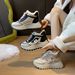 Dad Shoes Female Student Sports Running Shoes Casual Shoes Platform Height Increase_vogvips.com