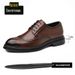 Men's Leather Wedding Dress Shoes Brogue Formal Heightening Brock Business Dress Men's Shoes_vogvips.com