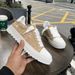 European American Cross-Border Numeris Men's Sneakers, Hand-Painted Canvas Shoes, Fashionable And Trendy Personalized_vogvips.com